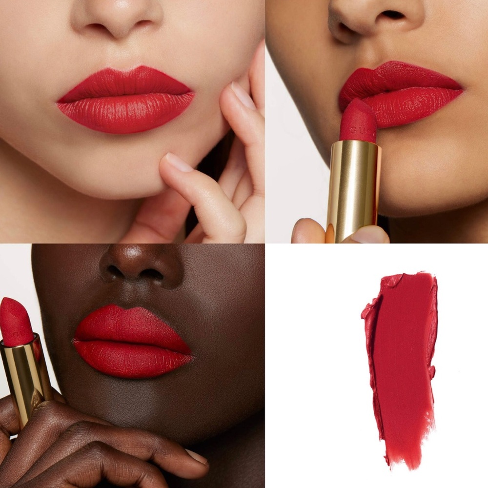 Gucci “Goldie Red” Matte Lipstick Vibrant Glamour